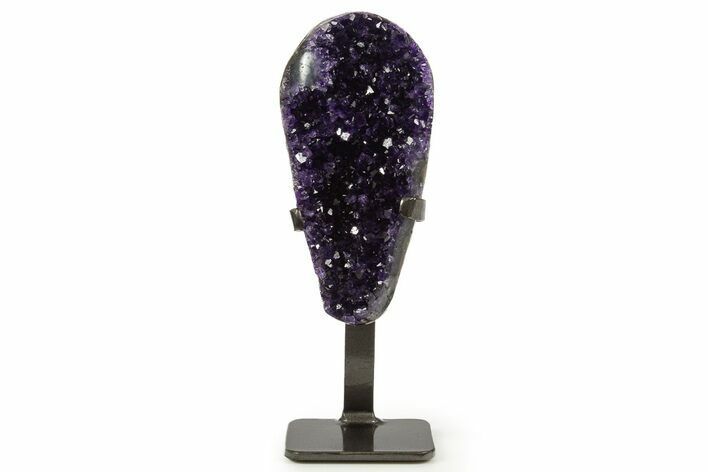 Sparkling Amethyst Geode With Metal Stand - Uruguay #342513